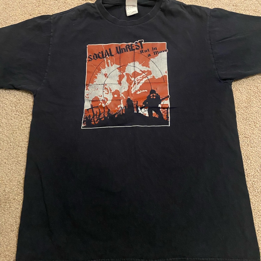 Social Unrest Black Band Tee